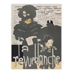 "Artery8 Poster for the Revue Blanche Journal Bonnard Wall Art Poster Print in Grey - Size: W12"" x H16""" - thumbnail 1