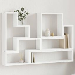 Berkfield Home Wall Shelf White 96x12x64 cm Engineered Wood - Size: 96 x 12 x 64 cm - thumbnail 1