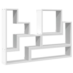 Berkfield Home Wall Shelf White 96x12x64 cm Engineered Wood - Size: 96 x 12 x 64 cm - thumbnail 2