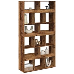 Berkfield Home Room Divider Old Wood 100x33x187.5 cm Engineered Wood in Brown - thumbnail 3