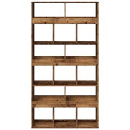 Berkfield Home Room Divider Old Wood 100x33x187.5 cm Engineered Wood in Brown - thumbnail 4