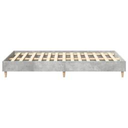 Berkfield Home Bed Frame No Mattress Concrete Grey 120x200 cm Engineered Wood - Size: Small Double - thumbnail 6