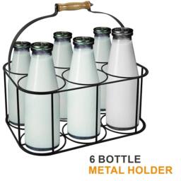 EONLION Metal 6 Milk Bottle Holder in Black - Size: 100 cm - thumbnail 4