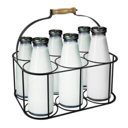 EONLION Metal 6 Milk Bottle Holder in Black - Size: 100 cm - thumbnail 5