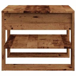 Berkfield Home Coffee Table Old Wood 55.5x55x45 cm Engineered Wood in Brown - thumbnail 5