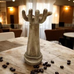 Minster Hand Wine Bottle Holder - Resin - L22 x W14 x H32 cm in Brown - Size: 1 Pack - thumbnail 2