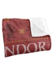 Harry Potter Blanket, 152x127 cm Gryffindor Ugly Christmas Sweater Silky Touch Super Soft Throw Blanket in White - thumbnail 3