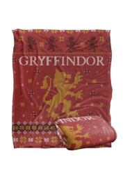 Harry Potter Blanket, 152x127 cm Gryffindor Ugly Christmas Sweater Silky Touch Super Soft Throw Blanket in White - thumbnail 2