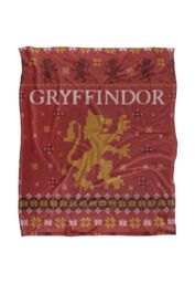 Harry Potter Blanket, 152x127 cm Gryffindor Ugly Christmas Sweater Silky Touch Super Soft Throw Blanket in White - thumbnail 1