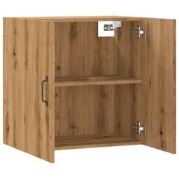 Berkfield Home Wall Cabinet Artisan Oak 60x31x60 cm Engineered Wood in Brown - Size: 60 x 31 x 60 cm - thumbnail 5