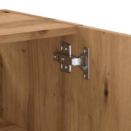 Berkfield Home Wall Cabinet Artisan Oak 60x31x60 cm Engineered Wood in Brown - Size: 60 x 31 x 60 cm - thumbnail 8