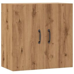 Berkfield Home Wall Cabinet Artisan Oak 60x31x60 cm Engineered Wood in Brown - Size: 60 x 31 x 60 cm - thumbnail 2