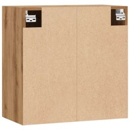Berkfield Home Wall Cabinet Artisan Oak 60x31x60 cm Engineered Wood in Brown - Size: 60 x 31 x 60 cm - thumbnail 7