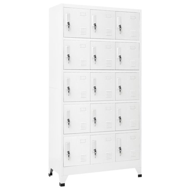Berkfield Home Locker Cabinet Light Grey 90x40x180 cm Steel - Size: 90 x 40 x 180 cm - image 1