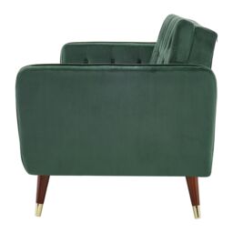Bravich LTD Victoria Sofa Bed 3 Seater Velvet Click Clack in Green - thumbnail 7