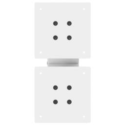 Berkfield Home Coffee Table Legs X-Shaped 2 pcs White 30x(30-31) cm Steel - thumbnail 7