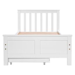 Matteo Wooden Solid White Pine Storage Bed With Drawers Bed Furniture Frame For Adults - Size: Single Fitted - thumbnail 9