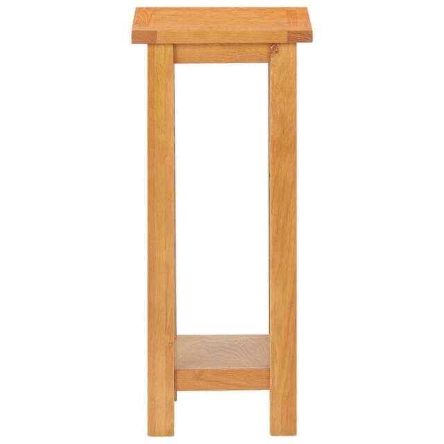 Berkfield Home Side Table 27x24x55 cm Solid Oak Wood in Brown - Size: 27 x 24 x 55 cm - image 1