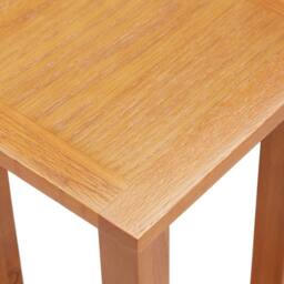 Berkfield Home Side Table 27x24x55 cm Solid Oak Wood in Brown - Size: 27 x 24 x 55 cm - thumbnail 4