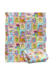 Hasbro Popples Popple Squares Silky Touch Super Soft Throw Blanket 152 X 127 cm in White - thumbnail 2