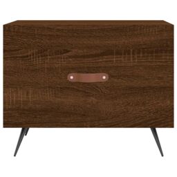Berkfield Home Coffee Tables 2 pcs Brown Oak 50x50x40 cm Engineered Wood - Size: 50 x 50 x 40 cm - thumbnail 6