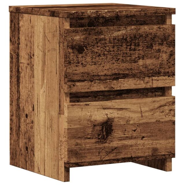 Berkfield Home Bedside Cabinet¬†Old Wood 30x30x40 cm Engineered Wood in Brown - Size: 30 x 30 x 40 cm - image 1