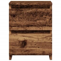 Berkfield Home Bedside Cabinet¬†Old Wood 30x30x40 cm Engineered Wood in Brown - Size: 30 x 30 x 40 cm - thumbnail 4