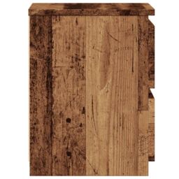 Berkfield Home Bedside Cabinet¬†Old Wood 30x30x40 cm Engineered Wood in Brown - Size: 30 x 30 x 40 cm - thumbnail 5