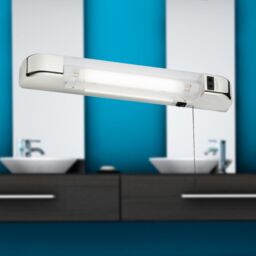 First Choice Lighting Rise - Chrome LED Bathroom Shaver Light in Silver - thumbnail 4