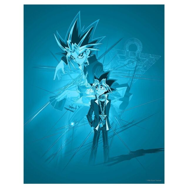 YU-GI-OH! Limited Edition Blue Art Print in Baby Blue - image 1
