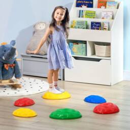STILVORA Kids Stepping Stones Set of 6 with Non-Slip Mats - thumbnail 2