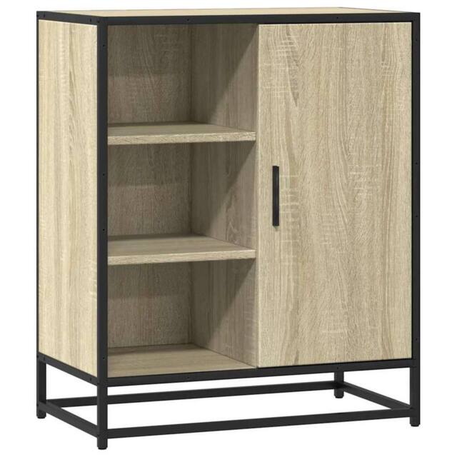Berkfield Home Sideboard Sonoma Oak 62x35x76 cm Engineered Wood in Light Brown - Size: 62 x 35 x 76 cm - image 1