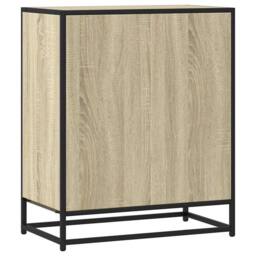 Berkfield Home Sideboard Sonoma Oak 62x35x76 cm Engineered Wood in Light Brown - Size: 62 x 35 x 76 cm - thumbnail 6