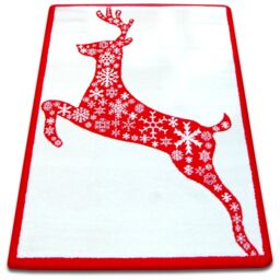 RugsX Xmas Rug in Red - Size: 100 cm x 170 cm - thumbnail 1