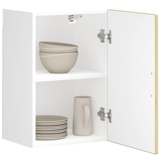 Berkfield Home Kitchen Wall Cabinet¬†Porto Sonoma Oak Engineered Wood in Brown - image 1
