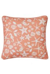 Fusion 'Lobster' Outdoor Water & UV Resistant Garden Filled Bench Cushion in Orange - Size: 43 cm x 43 cm - thumbnail 3
