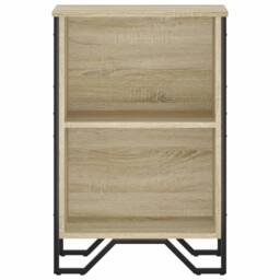 Berkfield Home Modern Bookcase Sonoma Oak 50x31x74.5 cm Engineered Wood in Light Tan - thumbnail 4