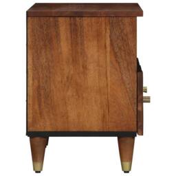 Berkfield Home TV Cabinet 70x33x46 cm Solid Wood Mango in Brown - Size: 70 x 33 x 46 cm - thumbnail 4
