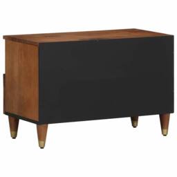 Berkfield Home TV Cabinet 70x33x46 cm Solid Wood Mango in Brown - Size: 70 x 33 x 46 cm - thumbnail 5