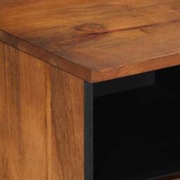 Berkfield Home TV Cabinet 70x33x46 cm Solid Wood Mango in Brown - Size: 70 x 33 x 46 cm - thumbnail 6