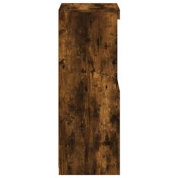 Berkfield Home Sideboard with LED Lights Smoked Oak 41x37x100 cm in Brown - Size: 41 x 37 x 100 cm - thumbnail 8