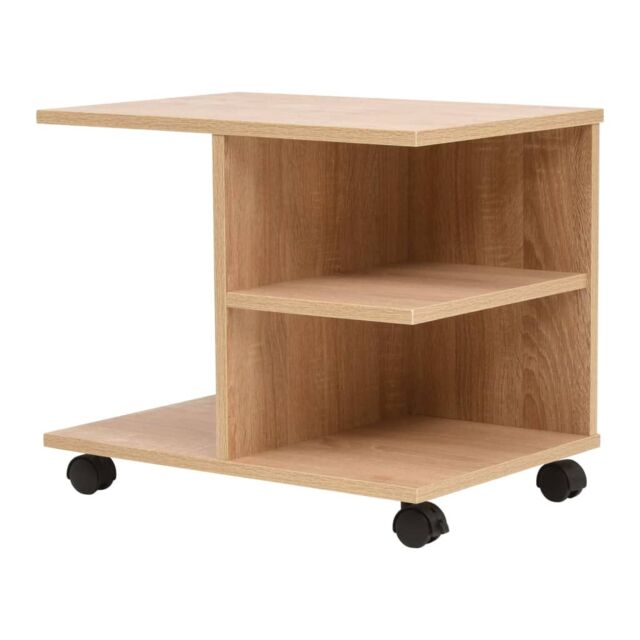 Berkfield Home Rolling Shelf 50x35x42 cm Oak in Brown - Size: 50 x 35 x 42 cm - image 1