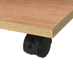 Berkfield Home Rolling Shelf 50x35x42 cm Oak in Brown - Size: 50 x 35 x 42 cm - thumbnail 5