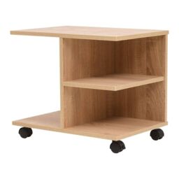 Berkfield Home Rolling Shelf 50x35x42 cm Oak in Brown - Size: 50 x 35 x 42 cm - thumbnail 1