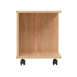 Berkfield Home Rolling Shelf 50x35x42 cm Oak in Brown - Size: 50 x 35 x 42 cm - thumbnail 4