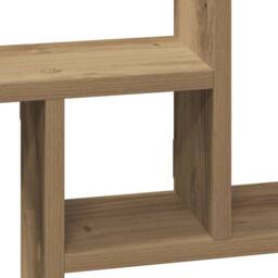 Berkfield Home Wall Shelves 2 pcs Artisian Oak 38x12x38 cm Engineered Wood in Brown - Size: 38 x 12 x 38 cm - thumbnail 8