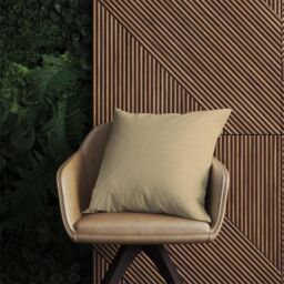Warren Reed - Designer Biscuit Brown Outdoor Cushion - Size: 60 cm x 60 cm - thumbnail 2