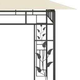 Berkfield Home Gazebo with Mosquito Net 6x3x2.73 m Cream in Beige - thumbnail 5