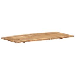 Berkfield Home Table Top Solid Acacia Wood 118x(50-60)x2.5 cm in Brown - thumbnail 5