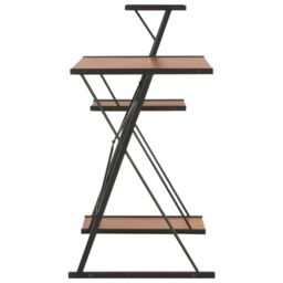 Berkfield Home Desk with Shelf Black & Brown 116x50x93 cm - Size: 116 x 50 x 93 cm - thumbnail 3